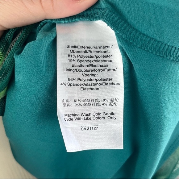 DKNY Mesh Abstract Long Sleeve Top - Picture 12 of 12